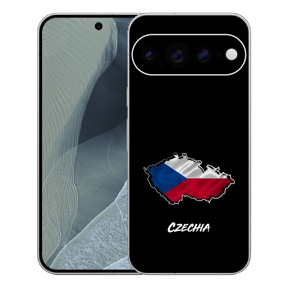 Gélový kryt mmCase na Google Pixel 11 Pro XL - Slovakia čierne pozadie