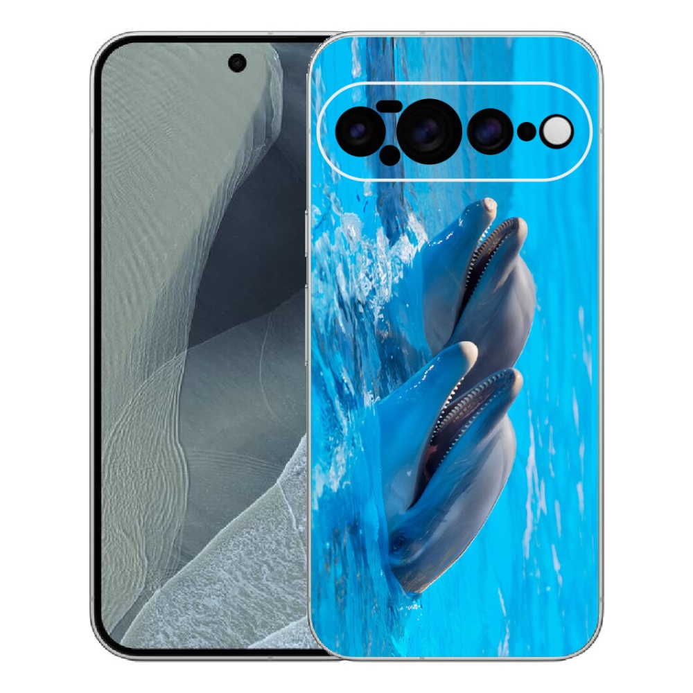 Gélový kryt mmCase na Google Pixel 11 Pro XL - delfíny