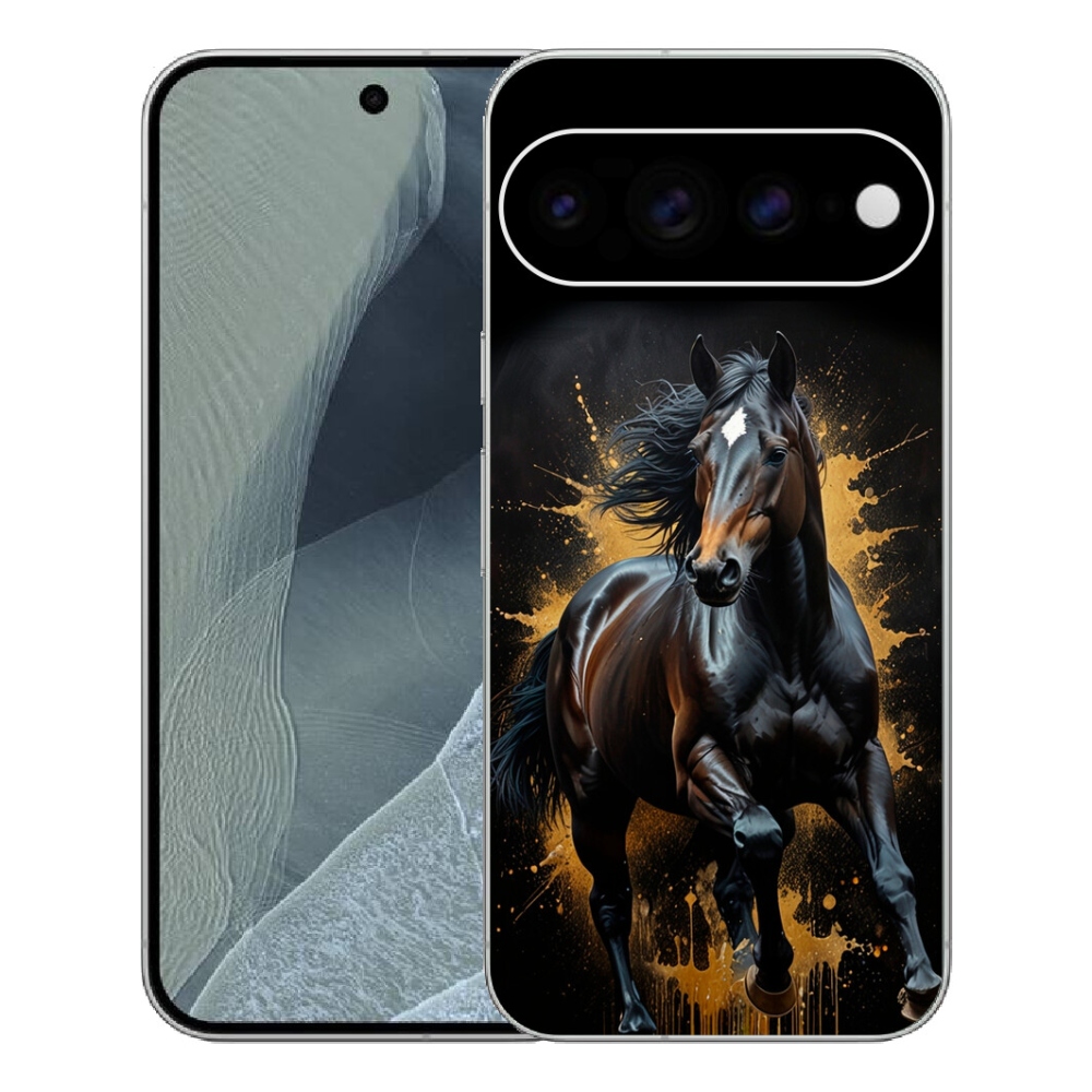 Gélový kryt mmCase na Google Pixel 11 Pro XL - elegantný čierny žrebec