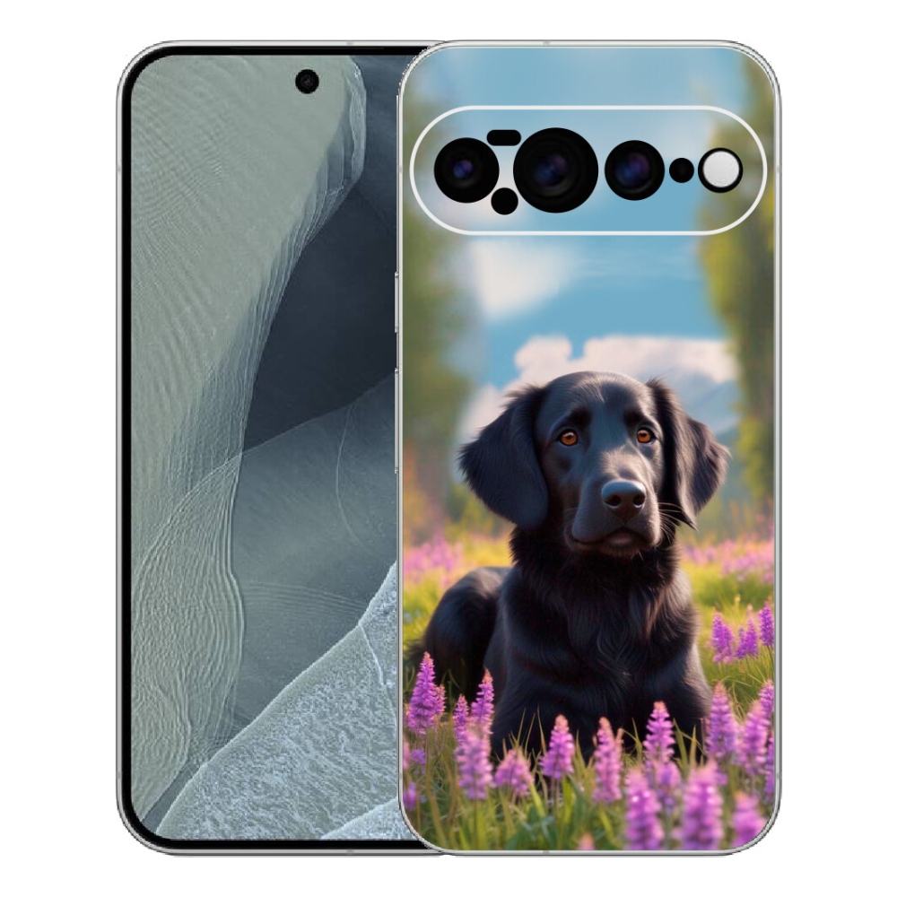 Gélový kryt mmCase na Google Pixel 11 Pro XL - elegantný čierny retriever