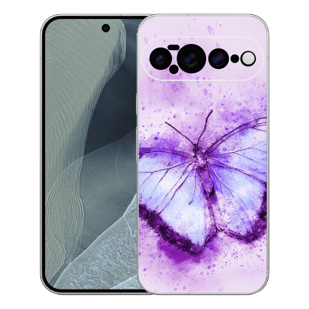 Gélový kryt mmCase na Google Pixel 11 Pro XL - fialový motýľ