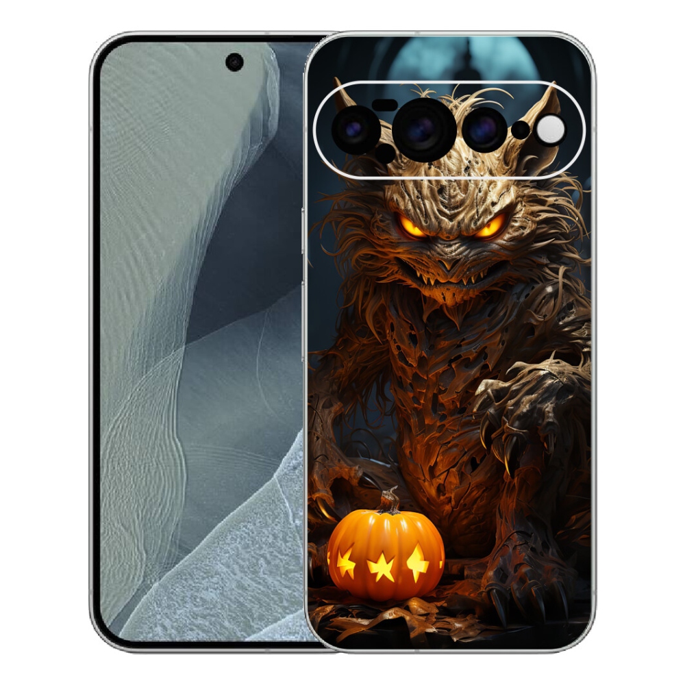 Gélový kryt mmCase na Google Pixel 11 Pro XL - halloweenska príšera