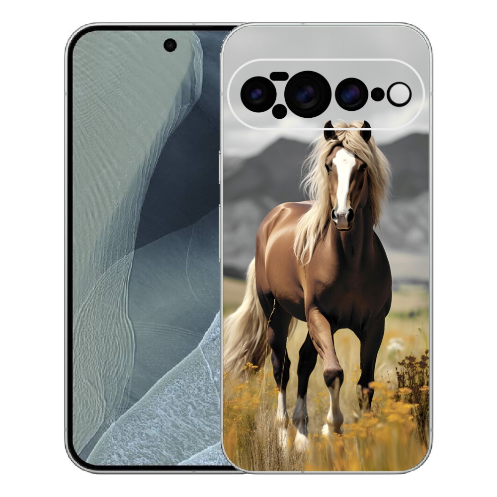 Gélový kryt mmCase na Google Pixel 11 Pro XL - hnedý kôň 1