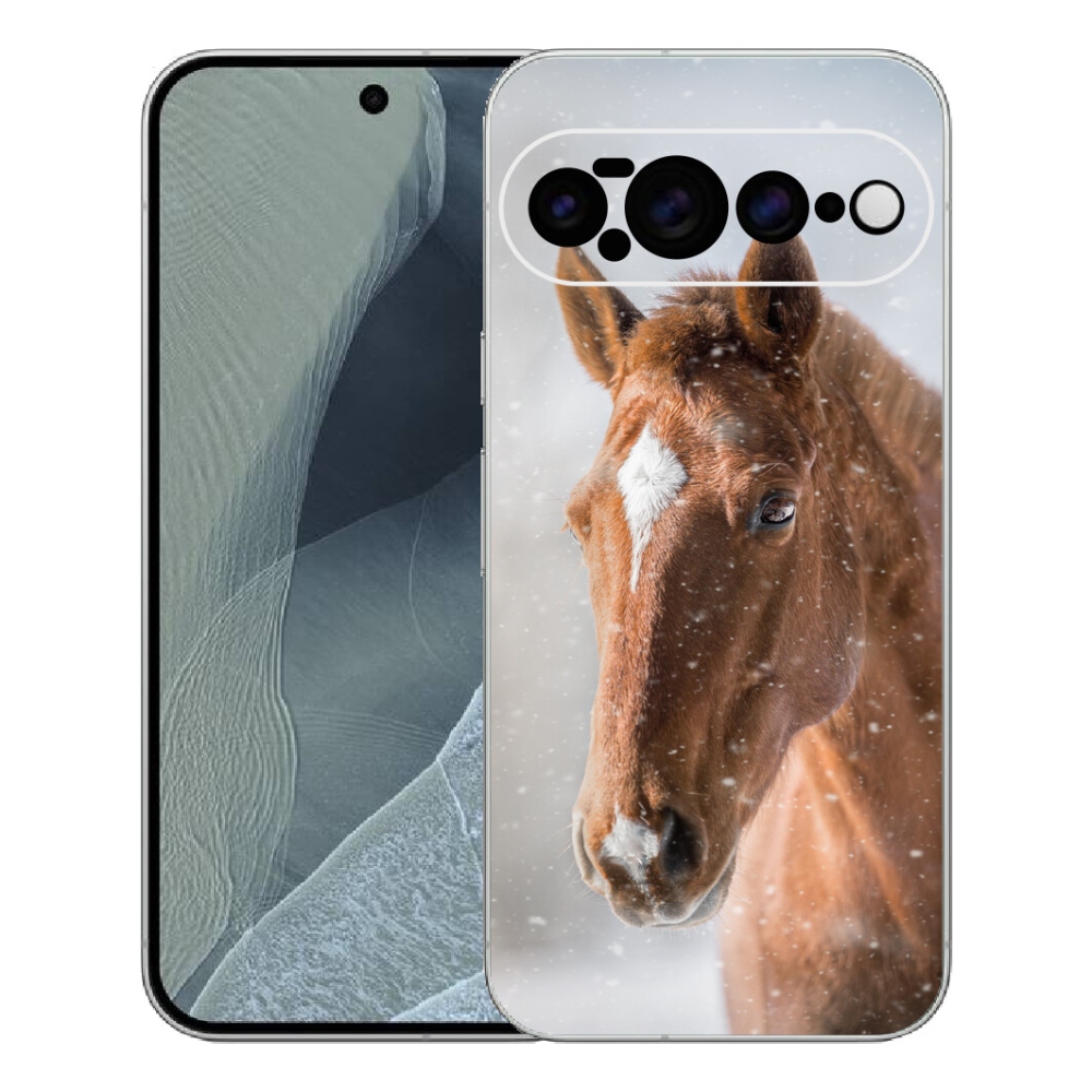 Gélový kryt mmCase na Google Pixel 11 Pro XL - hnedý kôň 2