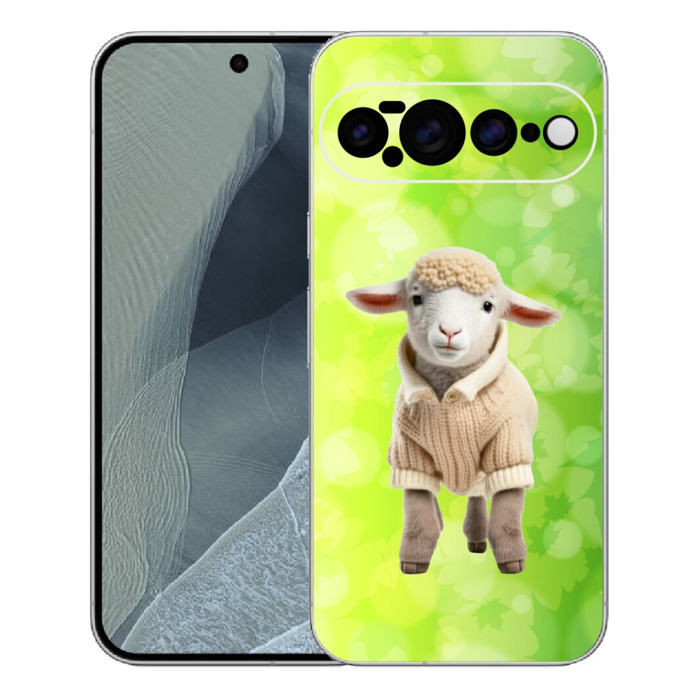 Gélový kryt mmCase na Google Pixel 11 Pro XL - jahňa vo svetri