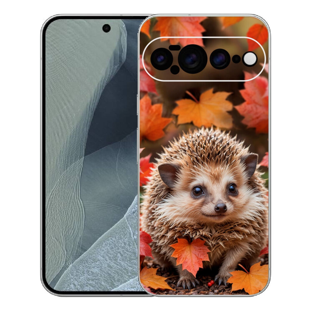 Gélový kryt mmCase na Google Pixel 11 Pro XL - ježko v lístia