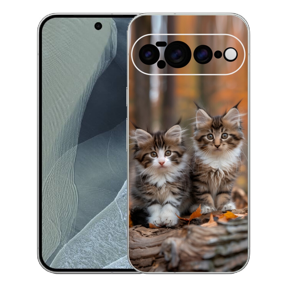 Gélový kryt mmCase na Google Pixel 11 Pro XL - mačacie duo 3