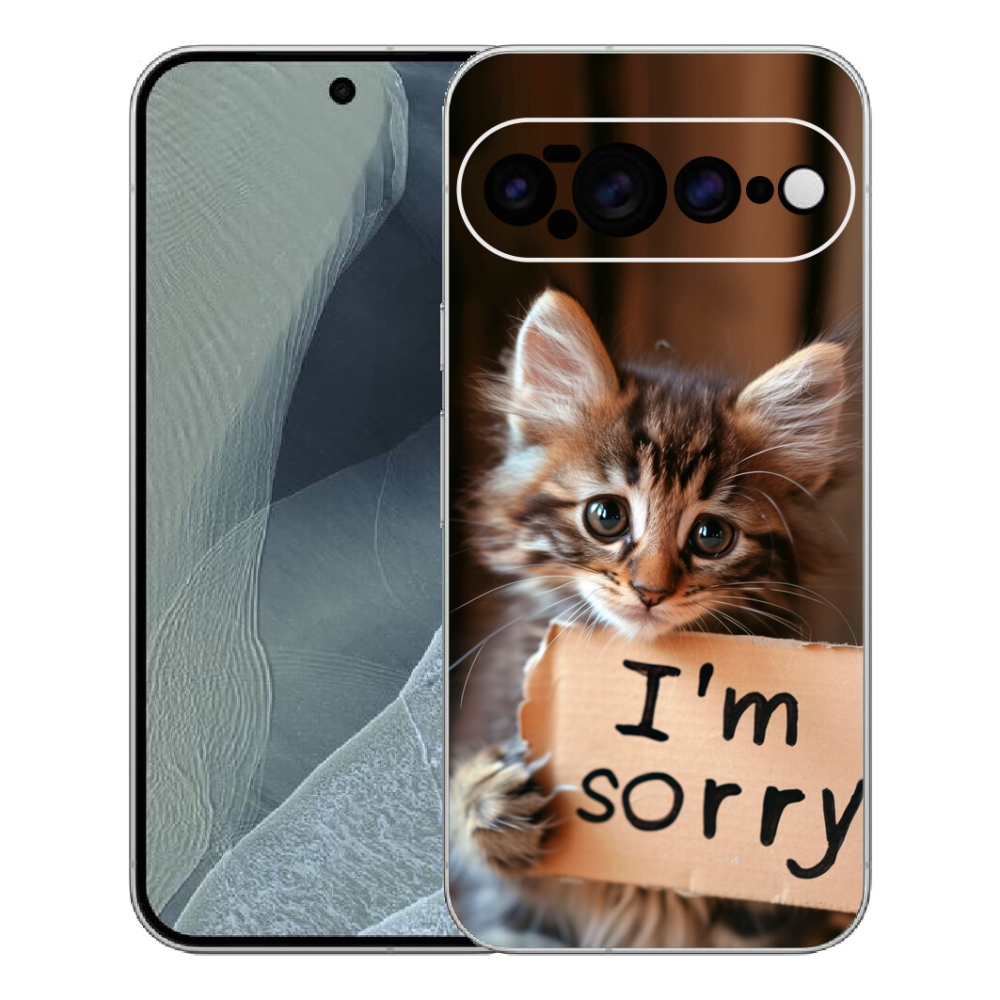 Gélový kryt mmCase na Google Pixel 11 Pro XL - mačacie ospravedlnenie