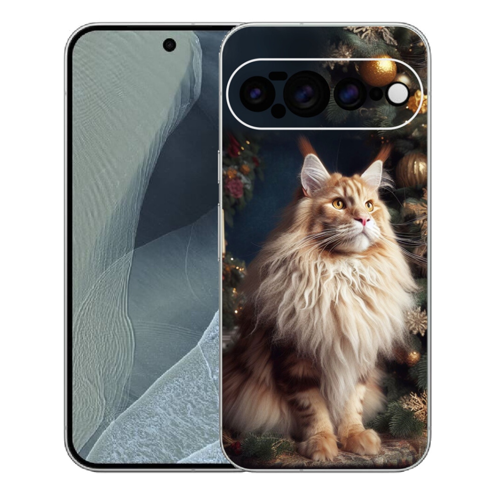 Gélový kryt mmCase na Google Pixel 11 Pro XL - mačka pri stromčeku