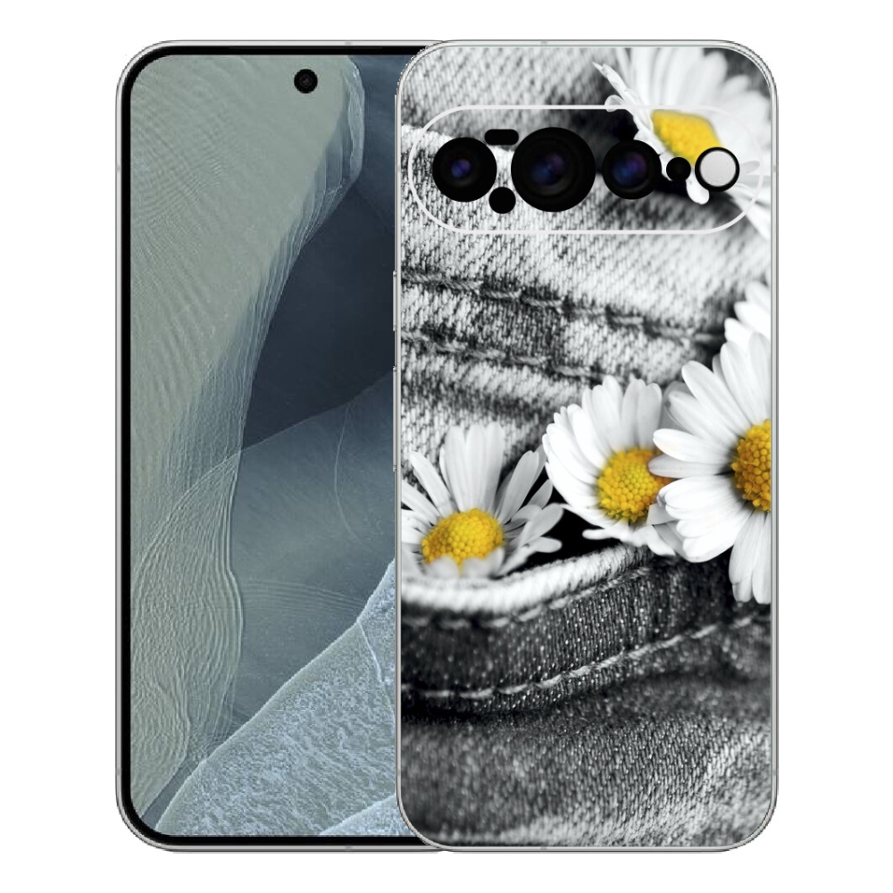 Gélový kryt mmCase na Google Pixel 11 Pro XL - margarétky