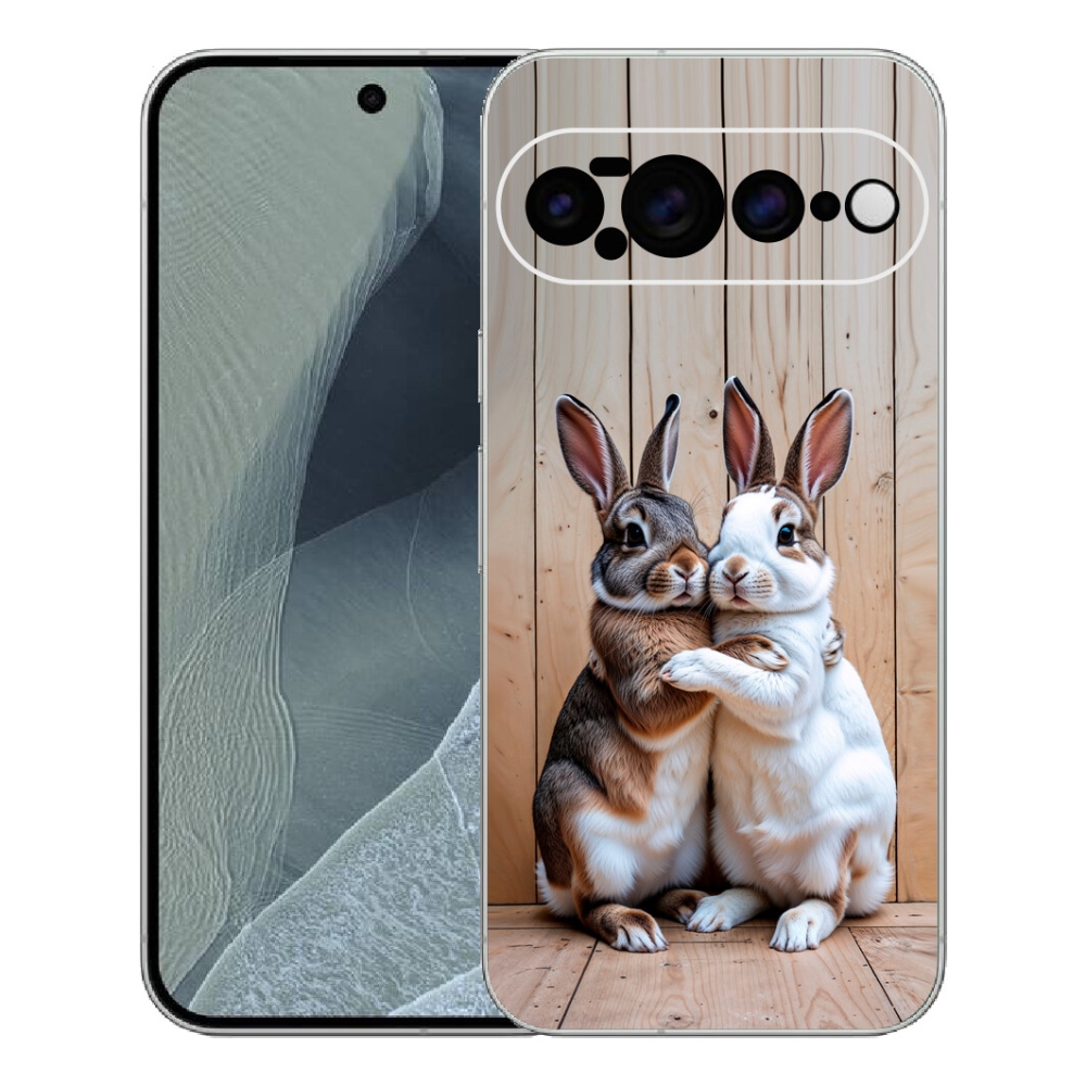 Gélový kryt mmCase na Google Pixel 11 Pro XL - králičie pár
