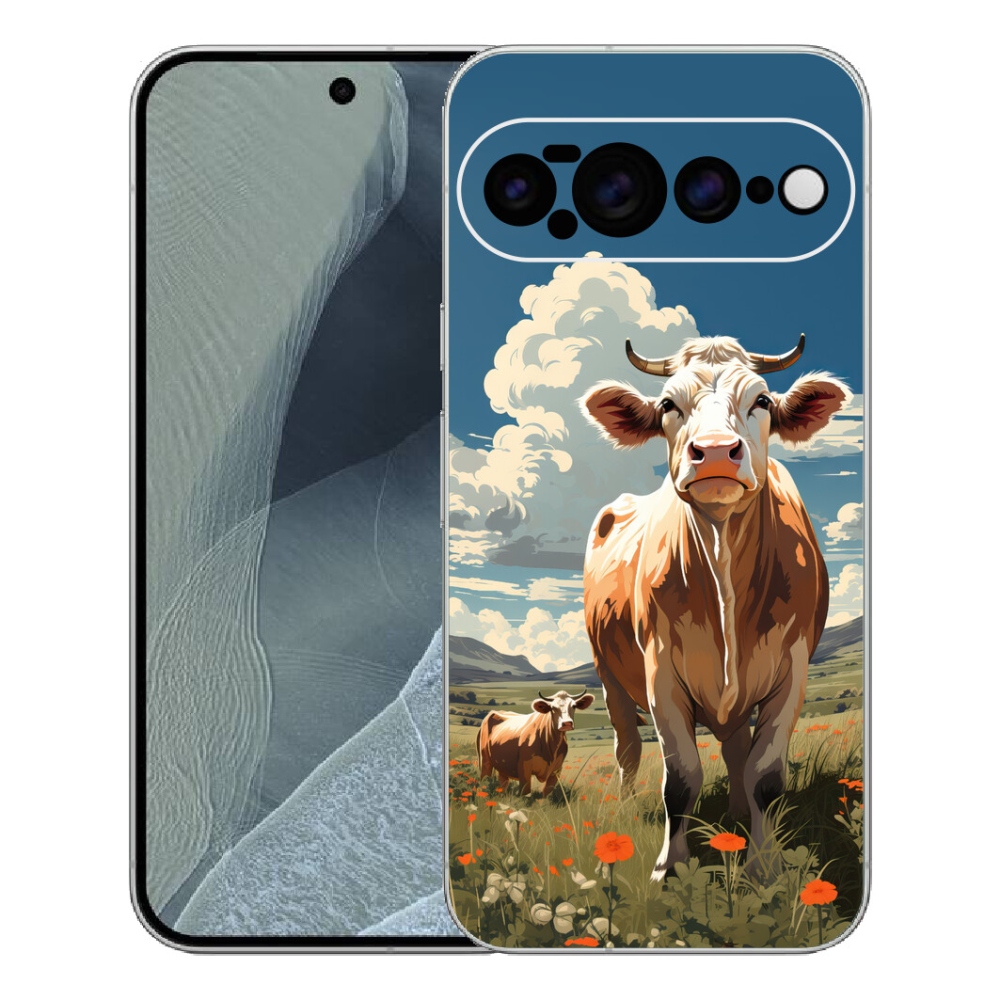 Gélový kryt mmCase na Google Pixel 11 Pro XL - kravy na lúke