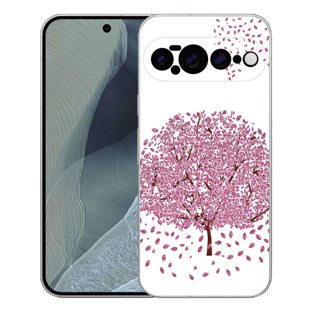 Gélový kryt mmCase na Google Pixel 11 Pro XL - kreslený strom s listami