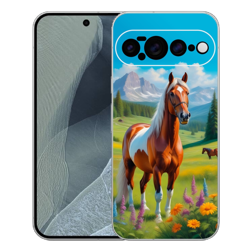 Gélový kryt mmCase na Google Pixel 11 Pro XL - kôň na lúke