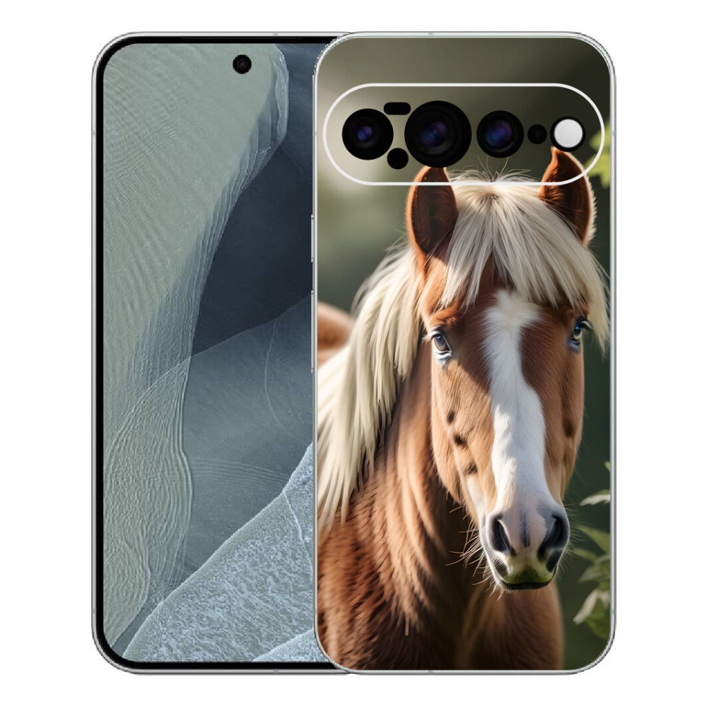 Gélový kryt mmCase na Google Pixel 11 Pro XL - kôň so svetlou hrivou