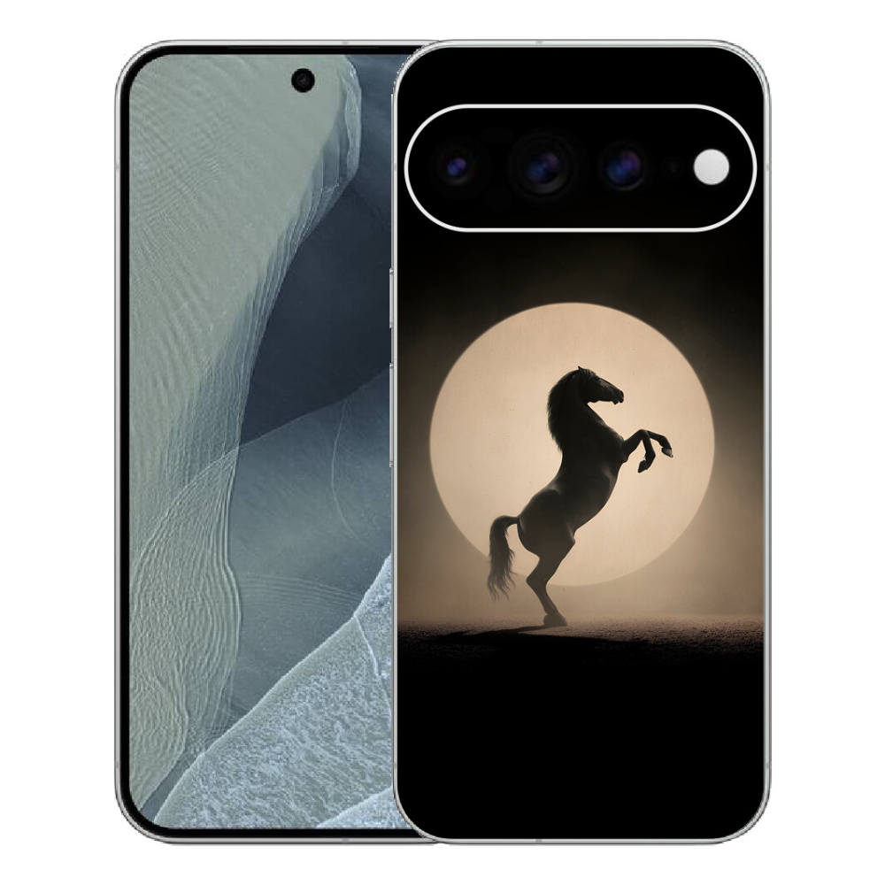 Gélový kryt mmCase na Google Pixel 11 Pro XL - kôň v siluete