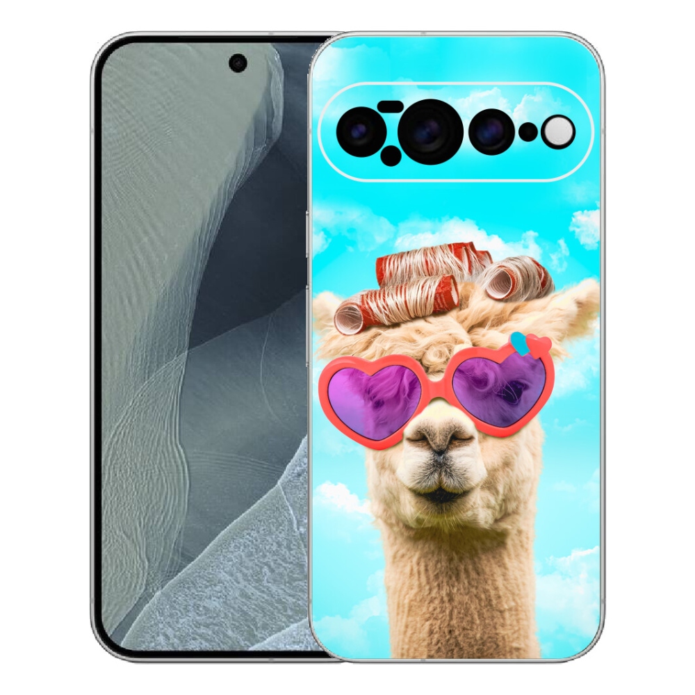 Gélový kryt mmCase na Google Pixel 11 Pro XL - lama s okuliarmi