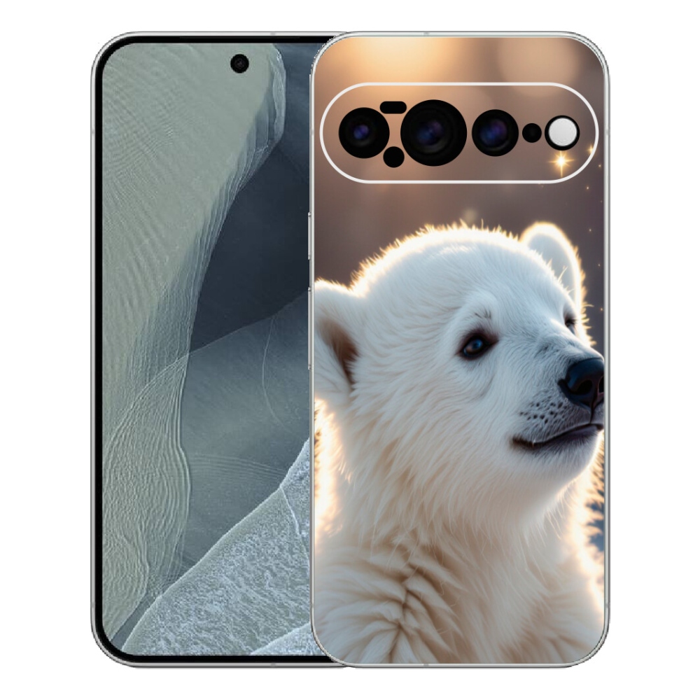 Gélový kryt mmCase na Google Pixel 11 Pro XL - ľadový medveď