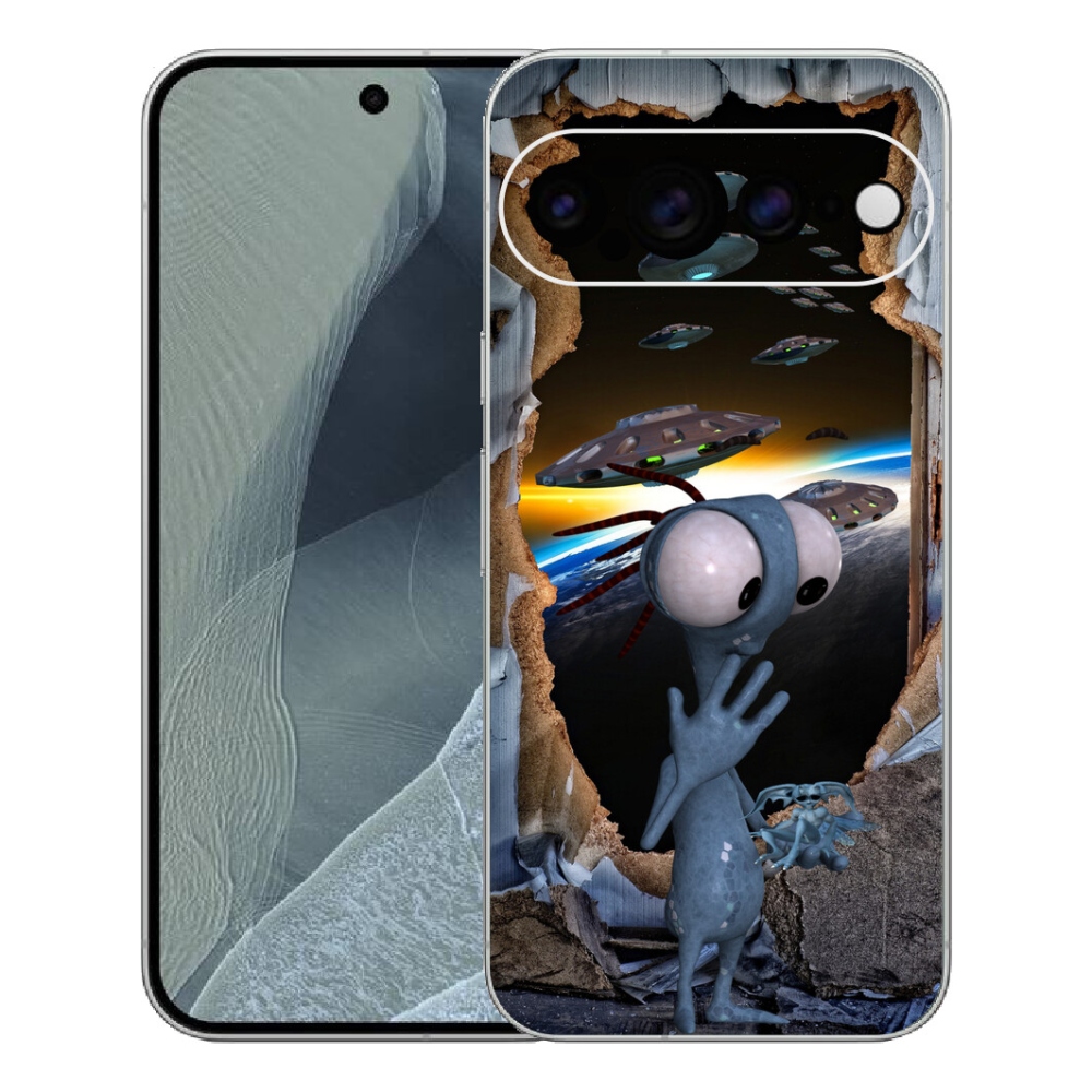 Gélový kryt mmCase na Google Pixel 11 Pro XL - mimozemšťan
