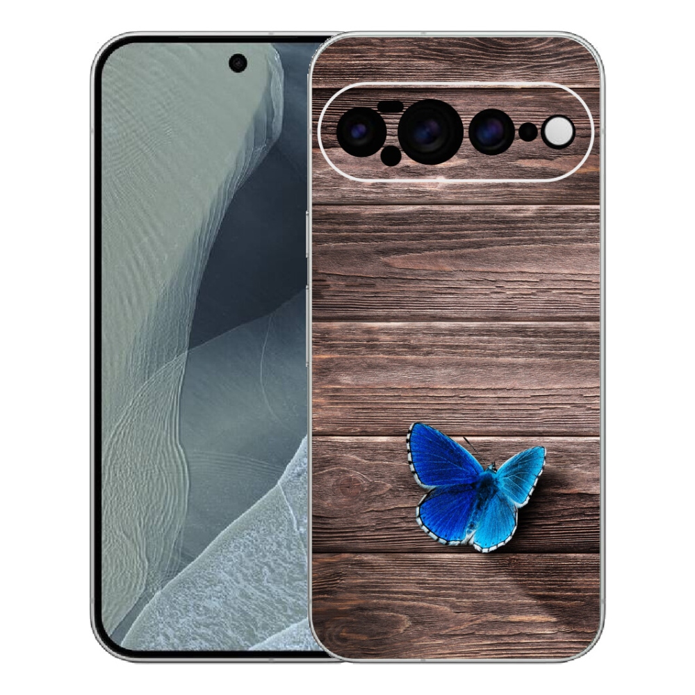 Gélový kryt mmCase na Google Pixel 11 Pro XL - modrý motýľ 1