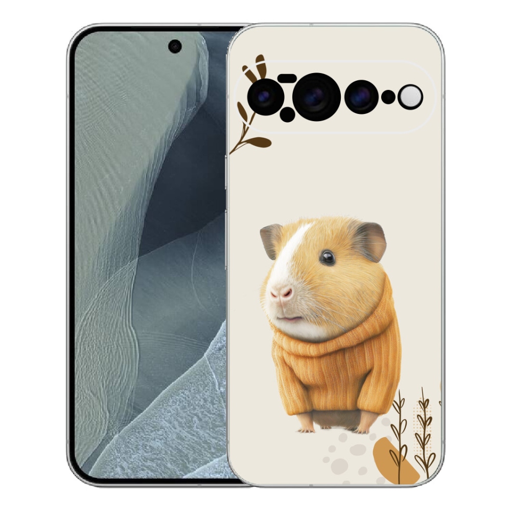 Gélový kryt mmCase na Google Pixel 11 Pro XL - morča vo svetri
