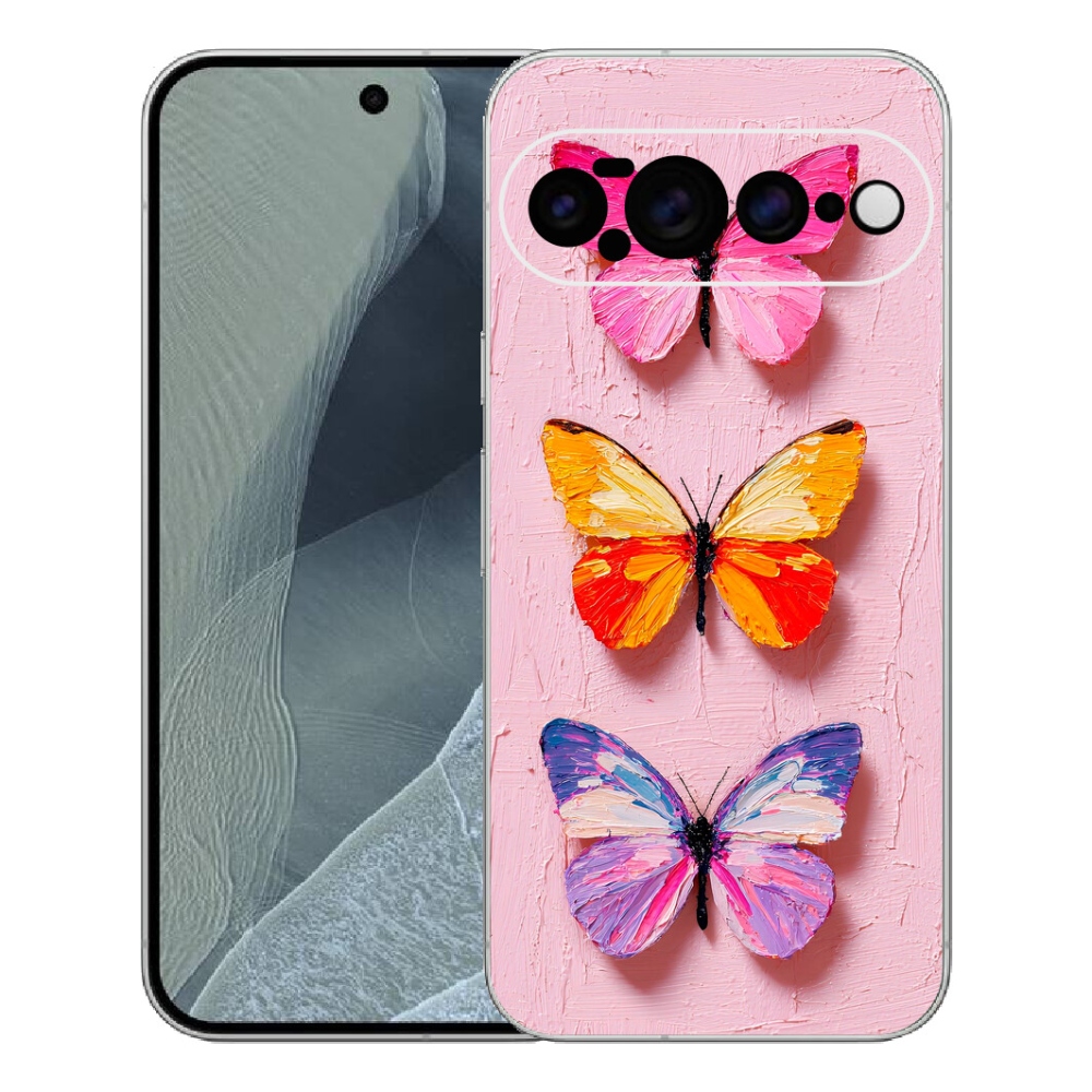 Gélový kryt mmCase na Google Pixel 11 Pro XL - motýlia trojica