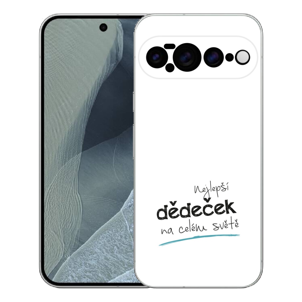 Gélový kryt mmCase na Google Pixel 11 Pro XL - najlepší dedko 3 biele pozadie