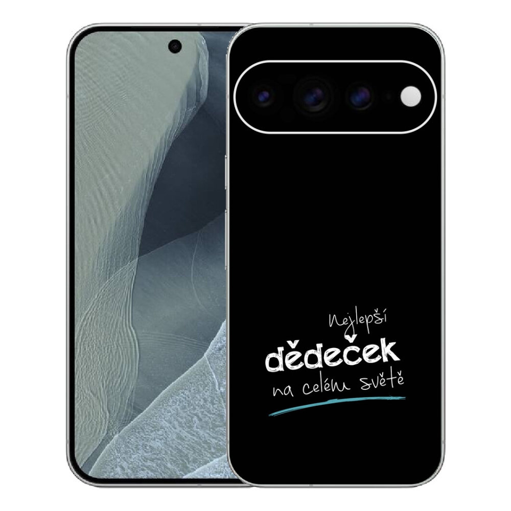 Gélový kryt mmCase na Google Pixel 11 Pro XL - najlepší dedko 3 čierne pozadie