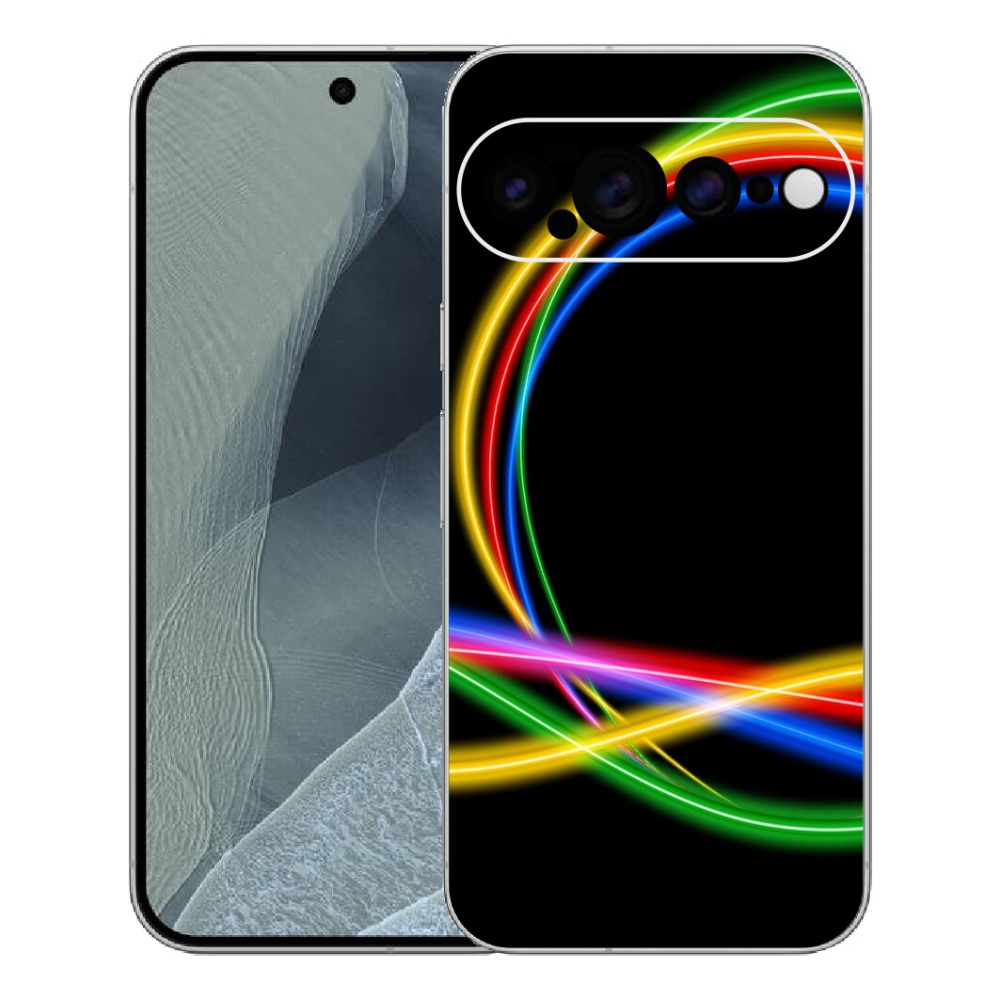 Gélový kryt mmCase na Google Pixel 11 Pro XL - neónové kruhy