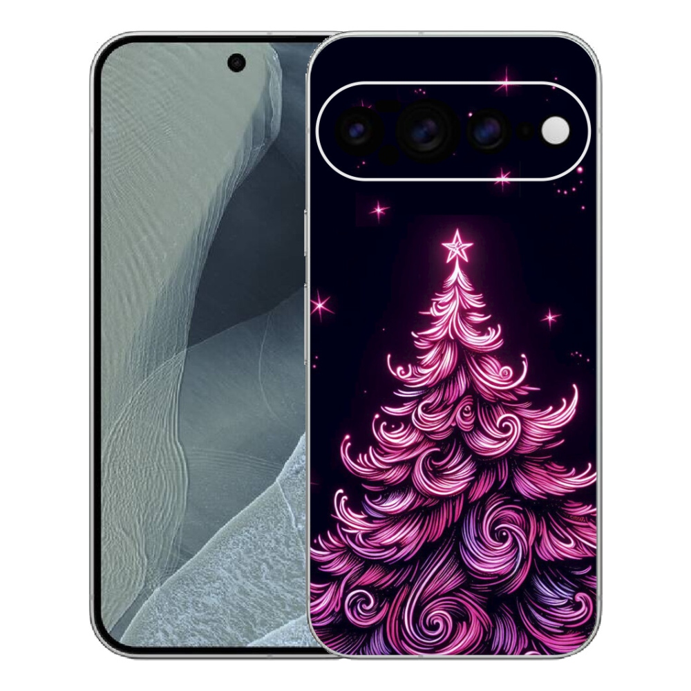 Gélový kryt mmCase na Google Pixel 11 Pro XL - neónový vianočný stromček 2