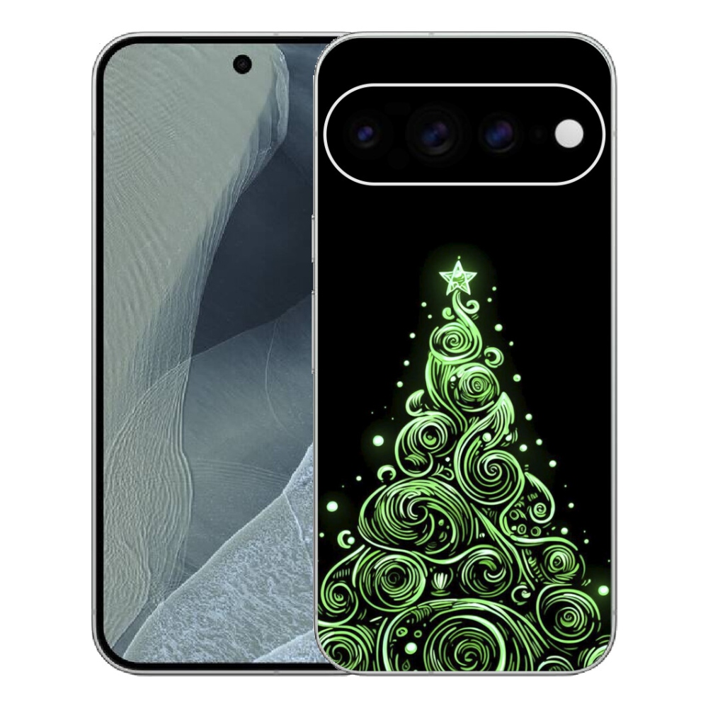 Gélový kryt mmCase na Google Pixel 11 Pro XL - neónový vianočný stromček 3