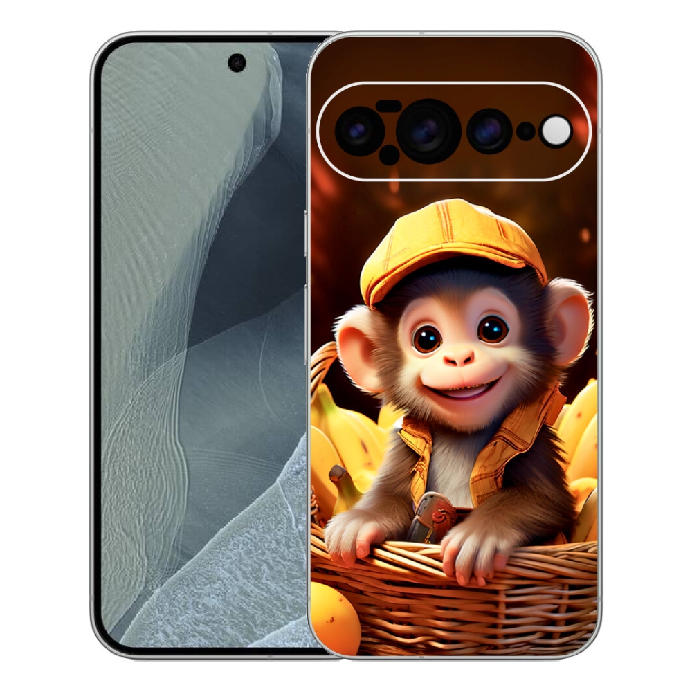 Gélový kryt mmCase na Google Pixel 11 Pro XL - opice v košíku