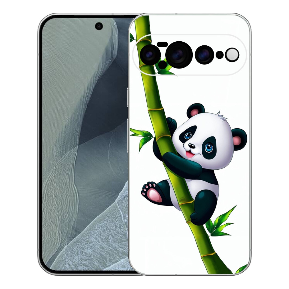 Gélový kryt mmCase na Google Pixel 11 Pro XL - panda na bambuse