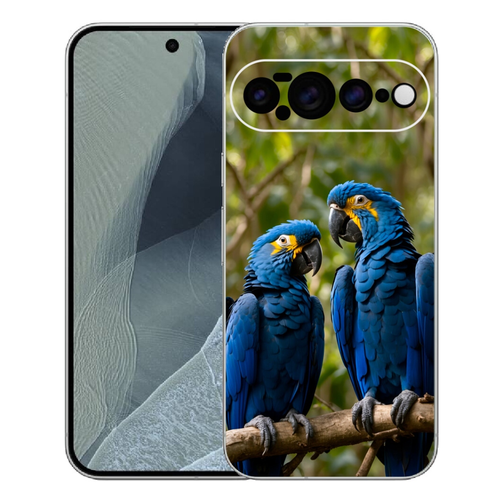 Gélový kryt mmCase na Google Pixel 11 Pro XL - papagájové duo