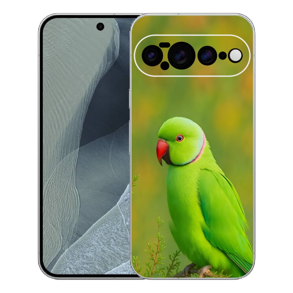 Gélový kryt mmCase na Google Pixel 11 Pro XL - papagáj Alexandr 2