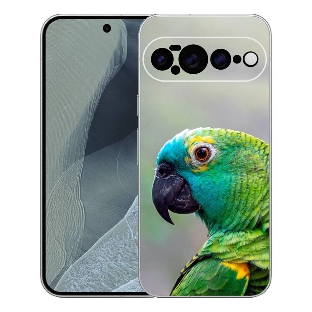 Gélový kryt mmCase na Google Pixel 11 Pro XL - papagáj amazoňan