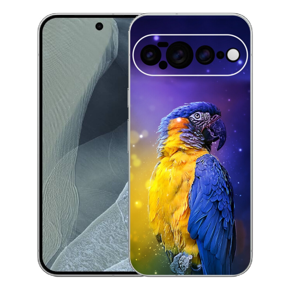 Gélový kryt mmCase na Google Pixel 11 Pro XL - papagáj ara 1