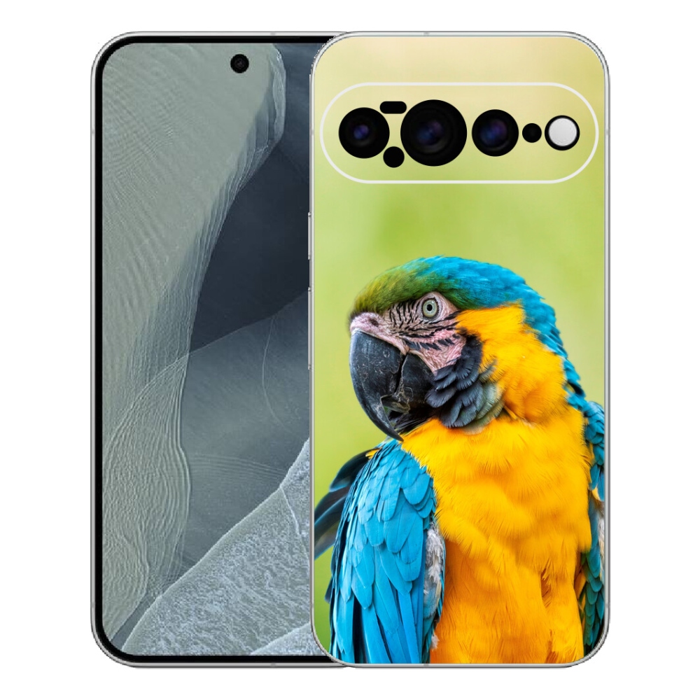 Gélový kryt mmCase na Google Pixel 11 Pro XL - papagáj ara 2