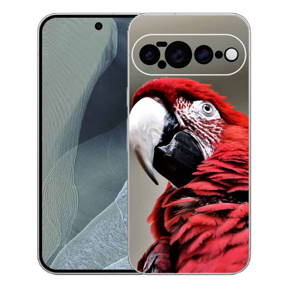Gélový kryt mmCase na Google Pixel 11 Pro XL - papagáj ara červený