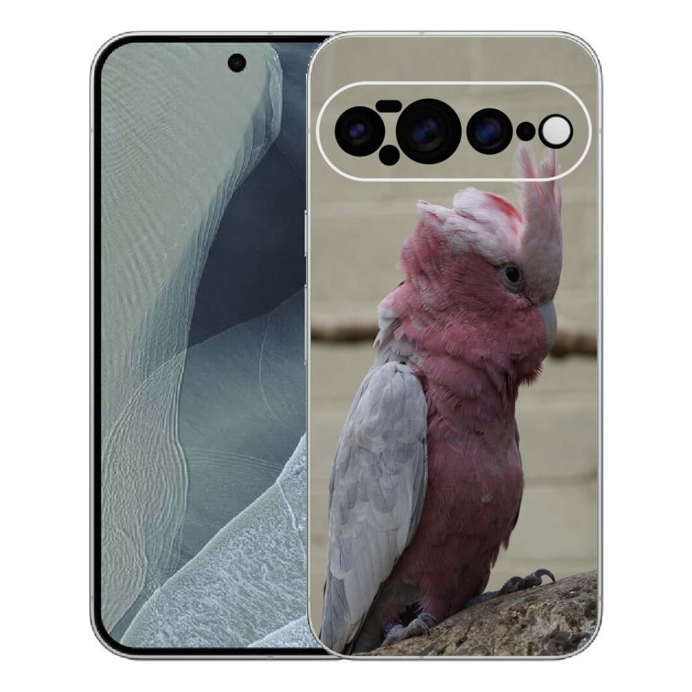 Gélový kryt mmCase na Google Pixel 11 Pro XL - papagáj kakadu ružový