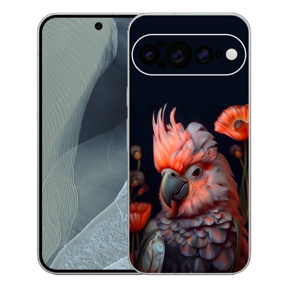Gélový kryt mmCase na Google Pixel 11 Pro XL - papagáj kakadu vo farbách