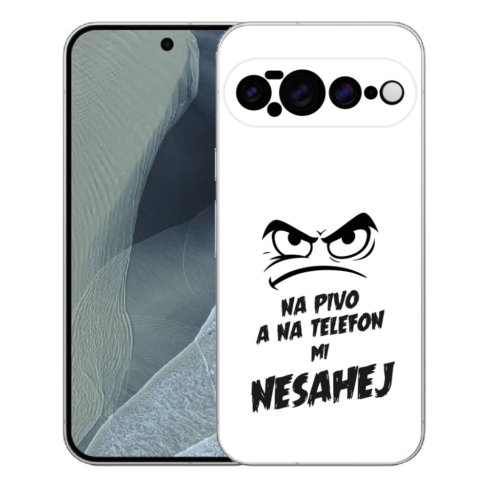 Gélový kryt mmCase na Google Pixel 11 Pro XL - pivný motív 2 biele pozadie