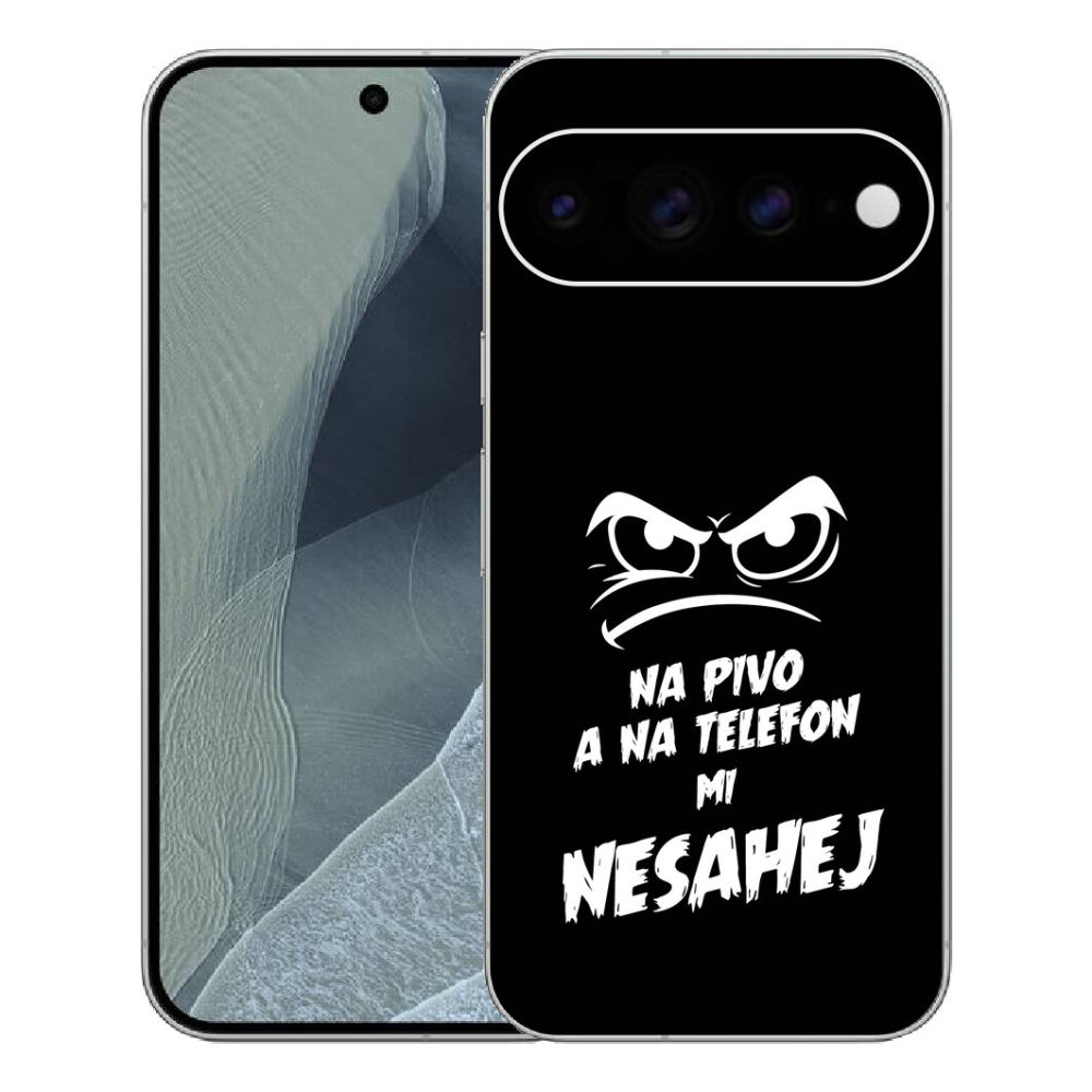 Gélový kryt mmCase na Google Pixel 11 Pro XL - pivný motív 2 čierne pozadie