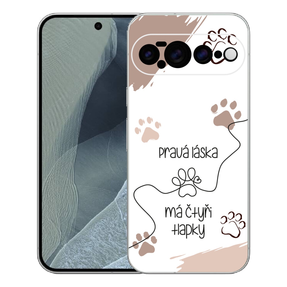 Gélový kryt mmCase na Google Pixel 11 Pro XL - psí motív 1 biele pozadie