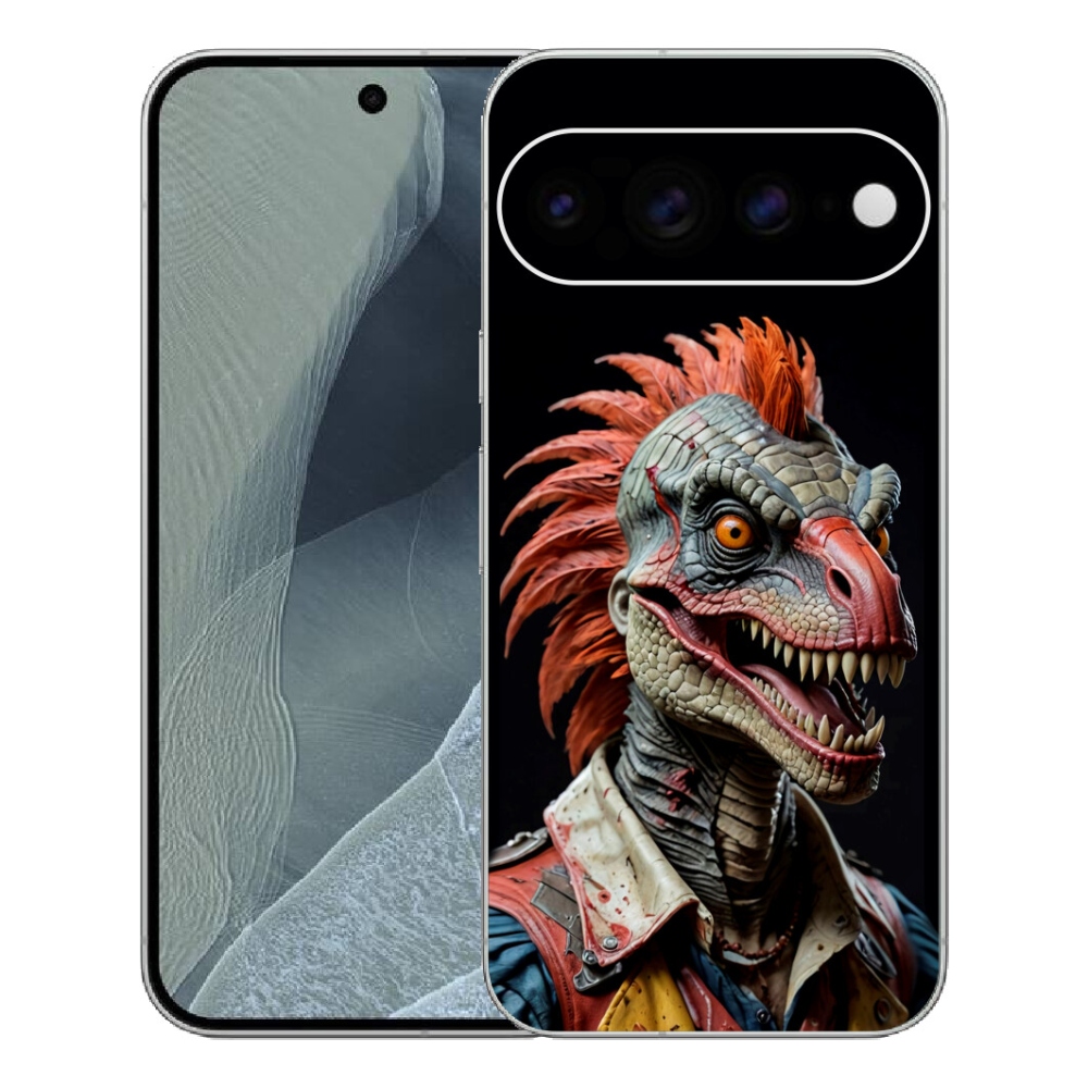 Gélový kryt mmCase na Google Pixel 11 Pro XL - punk dinosaurus