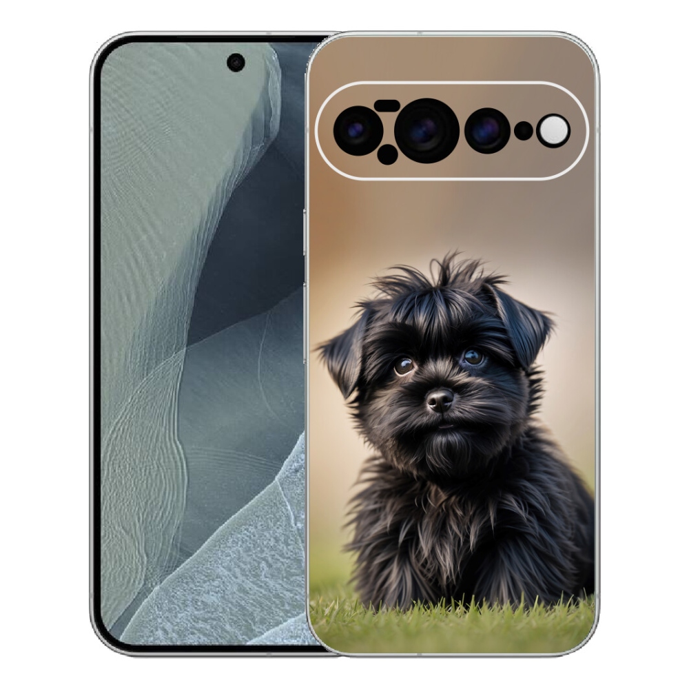 Gélový kryt mmCase na Google Pixel 11 Pro XL - roztomilý čierny psík