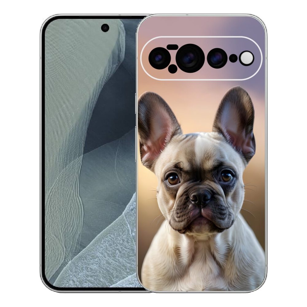 Gélový kryt mmCase na Google Pixel 11 Pro XL - roztomilý francúzsky buldoček