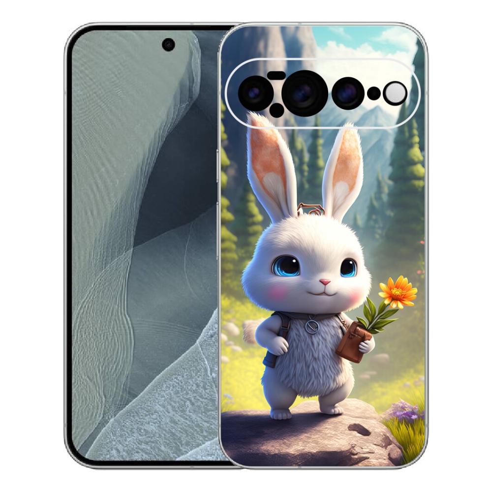 Gélový kryt mmCase na Google Pixel 11 Pro XL - roztomilý zajačik