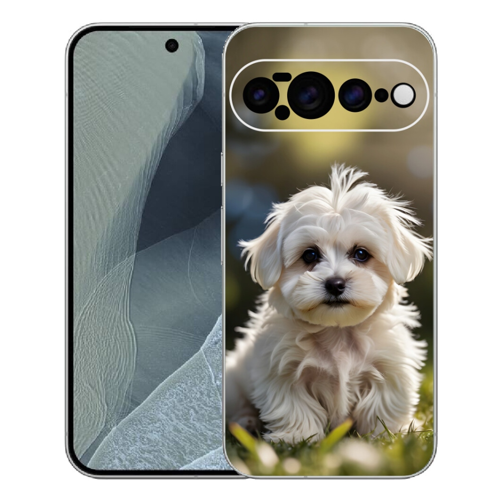 Gélový kryt mmCase na Google Pixel 11 Pro XL - roztomilý maltézsky psík