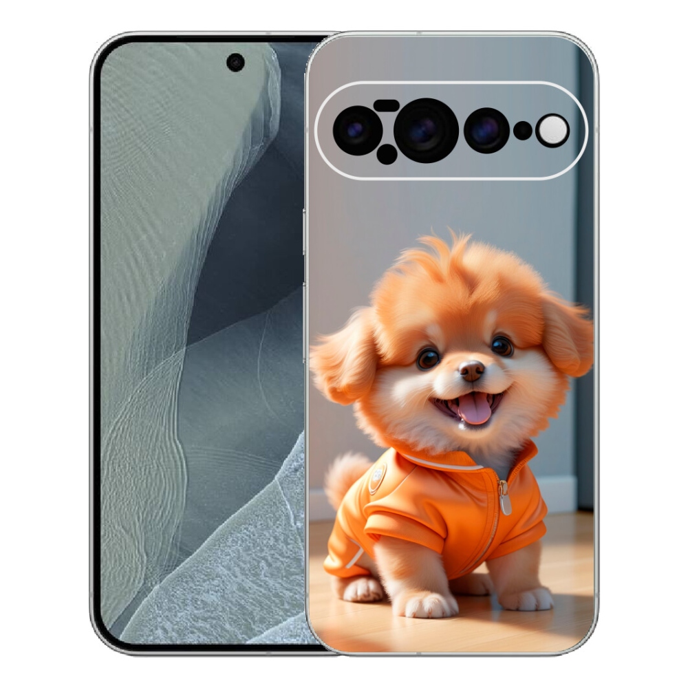 Gélový kryt mmCase na Google Pixel 11 Pro XL - roztomilý pomeranian v mikine